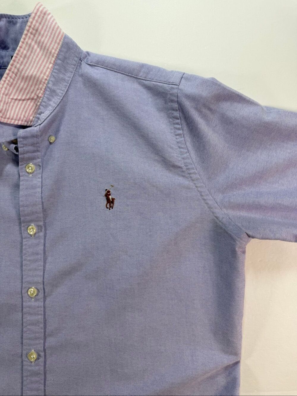 Ralph Lauren Sport Women’s Size 14 Purple Oxford Shirt Slim Fit Cotton Pony Logo